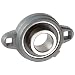Boston Gear XL25/8 Mounted Bearing, Flange, Light Duty, 2 Bolts, 0.625 Bore