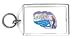 Keychain with man, human, body, zoo, individuals, feeding, individual, persons, ice, humans, polar, people, bear, person