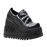 4 3/4 Inch Wedge Platform Gothic Shoes Sneaker Style Zippers Black 41VzH9vtD5L. SL160 4 3/4 Inch Wedge Platform Gothic Shoes Sneaker Style Zippers Black