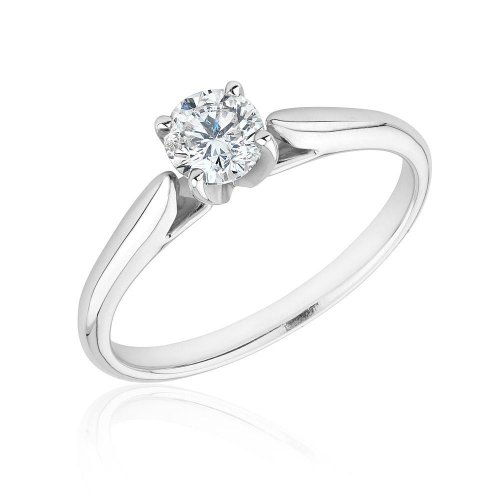 Certified Preferred Diamond Solitaire Ring 1/2ct - Size 9
