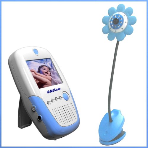 Daisy Handheld 2.5 Color Video Baby Monitor and 2.4GHz Wireless Camera - Blue - (Day & Night) (Video & Audio) Infant Nursery Monitor