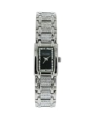 Elgin Womens EG061S Silver-tone Austrian Crystal Accented Watch