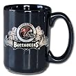 Tampa Bay Buccaneers VIP Black 12 oz Collector's Coffee Mug - NFL Football Fan Shop Sports Team Merchandise