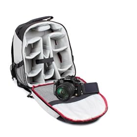 DURAGADGET Durable Water Resistant Rucksack For Panasonic DMC-FZ45, DMC-FZ150 With Handgrip