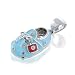 Bling Jewelry Sterling Silver Baby Blue Enamel CZ Saddle Baby Shoe Charm Pendant
