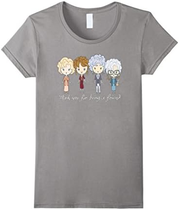 Women's Thank You For Being A Friend Tshirt- BFF T shirt XL Slate