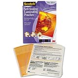 Scotch LS85425M - Self-Sealing Laminating Sheets, 9.5 mil, 8-1/2 x 11, 25/Pack-MMMLS85425M