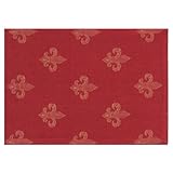 Durable Hand Woven 100% Cotton Striped Placemat with Fused Backing 12x18 Inches Set of 6