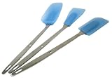 Set of 3 Silicone Spatulas with Stainless Steel Handles