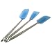 Modern Spatula: Set of 3 Silicone Spatulas with Stainless Steel Handles