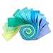 Kaufman Kona Cotton 2.5in Roll Ups 40 Pcs Mermaid Shores
