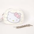 Hello Kitty Hand Shoulder Bag Purse White w/ Chain'