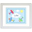 Up Up and Away White Personalized Print