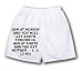 White Boxer Short with Aim at heaven and you will get earth thrown in. Aim at earth a...