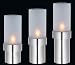 Cilio Windlicht Edelstahl/Glas 20,5 cm