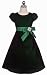 CLEARANCE New Short Sleeve Two Toned Velvet Dress ~ 2 to 12 Girls (Green Red or Silve...