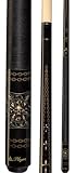 Biker Series Gold Crosses/Chain Points 58 Two-Piece Pool Cue (18oz-21oz) - Billiards Equipment