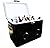 BREKX 54 Qt. Black Party Cooler with Bluetooth Speakers