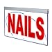 Actiontek LED 'Nail' Sign , 24 x 15.5 x 1.5-Inches (NAIL-200)
