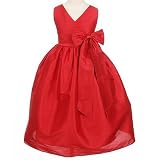 Sweet Kids Flower Girl Dress Red Special Occasion Dresses Girls 2T-12