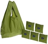 BAGGU Reusable Shopping Tote - 6-Pack,Olive,one size