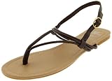 sandals:Miss Me ladies Kasana Thong Sandal,Brown,8 michael US