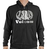 Volcom Youth Sweatshirt Tri Fold Zip Black