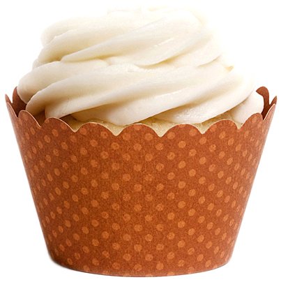 Dress My Cupcake Standard Burnt Orange Cupcake Wrappers, Set of 50