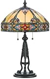 Charmaine Vintage Bronze Tiffany Table Lamp - QUZ-TF224TVB