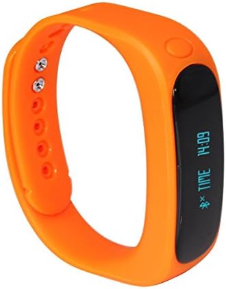 E02 Bluetooth 4.0 Sync Healthy Smart Healthy Bracelet Watch Wristband Sport Gym Fitness Tracker Stopwatch Passometer WristWatch Phone Mate Supports Android 4.3 or Above Android Smartphones