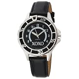 XOXO Womens XO3188 Black Dial Black Strap Watc