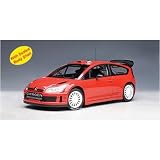 1 18 AutoArt 2004 Citroen C4 WRC Plain Body Version in Red (Sealed body shell) by Autoart