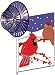 Winter Cardinal Triple Spin Banner