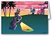Night Golf Holiday Card - Golfing 12 cards/ 13 envelopes