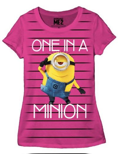 Despicable Me One In A Minion Junior T-shirt M