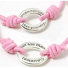 I Love You More Today Than Yesterday.. Love Bracelet