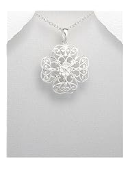 Pendant Necklace In 92.5 Sterling Silver