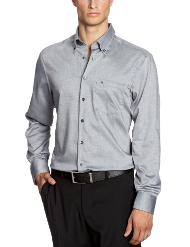 Seidensticker Herren Hemd/ Business 182892, Gr. 48, Grau (grau 34) Preisvergleich