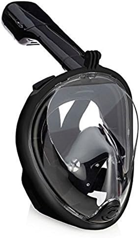 Findmecatalog 180° Snorkel Mask for Adults and Youth Full Face Free Breathing Design Anti-fog and Anti-leak Larger Viewing Area than Traditional Masks Prevent Gag Reflex with Tubeless Design
