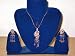 Women's Gift-bollywood Style Indian Jewelry Earrings and Pendant 3pc Set Free Shipping
