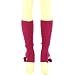 Winter Ski Ribbed Knit Pompom Leg Warmers Dancer Berry