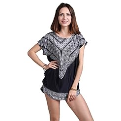 Plus Size Cotton/Silk Vintage General Print  Dress