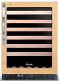 Kitchen & Housewares : DFUW144CL Viking 24' Undercounter Wine Cellar - Clear Glass Door- Left Hinge - Custom Panel