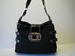 Guess Atomic Logo Shoulder Sac in Coal