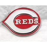Cincinnati Reds Enamel Pewter Buckle, MLB Baseball Buckle
