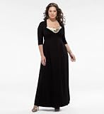 Kiyonna Plus Size Daphne Beaded Maxi Dress