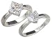 Jewelry : Plain CZ Promise Rings size 6 Heart Emitations