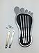Mr. Gasket 9645 Foot Print Gas Pedal Pad - Aluminum - Chrome & Painted Black Trim