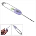Purple Earpick Ear Wax Cleaning Tool Metal Curette Silver Tone
