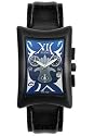 Elini Men's Nazar  Black Leather Chronograph Watch #BL775HMSCRBK